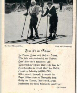 Deutsches Reich, 1942 Fein ist's im Schnee Langlauf, Skiing ski Snow