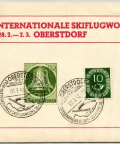 Deutschland, Oberstdorf 1952, Internationale Skiflugwoche, Skispringen, Skiing ski jumping