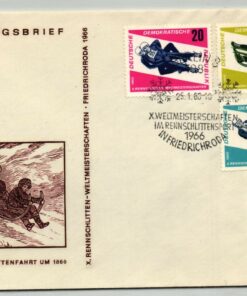 DDR, Berlin 1966, Friedrichroda Rennschlitten Weltmeisterschaft, Rodeln, Luge