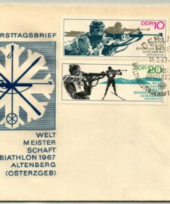 DDR, Berlin 1967 Biathlon Weltmeisterschaft Altenberg, WM Sport