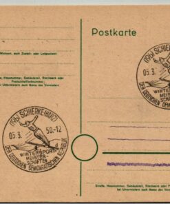 Deutsche Post, Schierke 1950, 1. Wintersportmeisterschaften der DDR, Skispringen, Skiing ski jumping