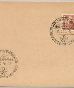Deutsche Post 1950, Rottach Egern, Deutsche Alpine Skimeisterschaften, Ski Skiing