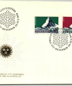 Helvetia, Klosters 1968, Internat. PTT-Skirennen, Ski Skiing SST