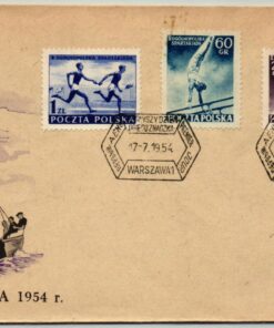 Polska, Warszawa 1954, Spartakiada Spartakiada Staffellauf, Turnen, Fechten