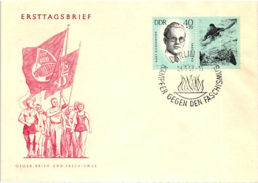 DDR, Berlin 1953 Kämpfer gegen den Faschismus, Bidermann Tops Grube Tucholla Seifert 3 Briefe