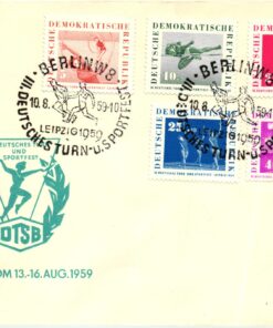 DDR Berlin 1959, Deutsches Turn- und Sportfest Leipzig DTSB FDC Sport FDC
