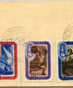 CCCP, 1956 Melbourne Olympia Olympic Games, Fußball, Turnen, Gewichtheben Speerwurf Boxen