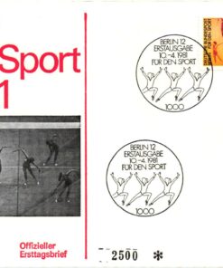 Bundespost Berlin, Berlin 1981, Für den Sport 2 FDC numeriert Turnen