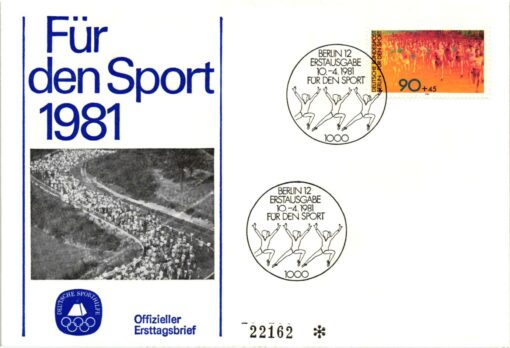 Bundespost Berlin, Berlin 1981, Für den Sport 2 FDC numeriert Turnen – Bild 2