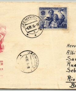 CSR Praha 1956, Celostatni Siezd Svazarmu, Jachymov gelaufen nach Brasilien