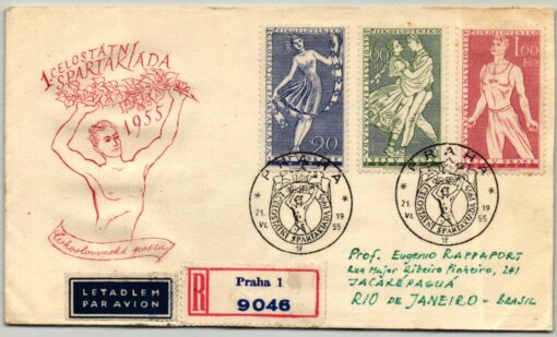 CSR Praha 1955, Celostatni Spartakiada, Spartakiade, Prag Spartakiade, Turnfest