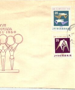Jugoslavija, Belgrad 1960, Olympia 909/916 Sport 8 Werte 2 FDC