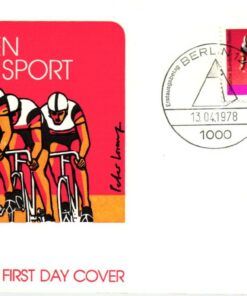 Bundespost Berlin 1978, Für den Sport Fechten Radsport 2 FDC