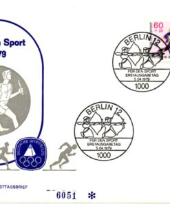 Bundespost Berlin 1979, Für den Sport Laufen Bogenschießen 2 FDC