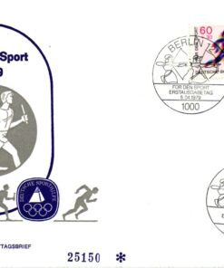 Bundespost Berlin 1979, Für den Sport Laufen Bogenschießen 2 FDCs