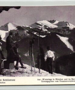 AK Postcard Ski, Rotwandgruppe bei Schliersee, Wintertage Bayrischen Hochland Skiing