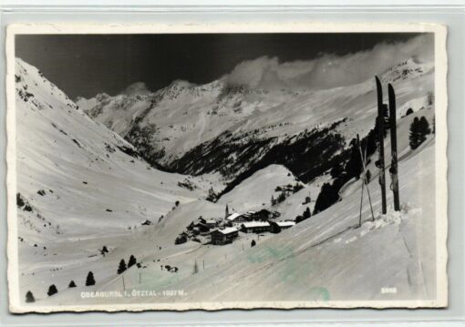 AK Postcard Ski, Obergurgl Ötztal Winterlandschaft Skiing
