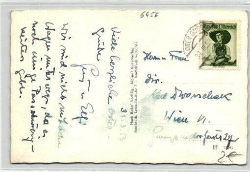 AK Postcard Ski, Obergurgl Ötztal Winterlandschaft Skiing – Bild 2