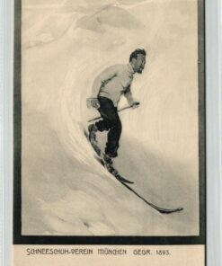 AK Postcard Ski, Schneeschuh-Verein München 1893 Skiing
