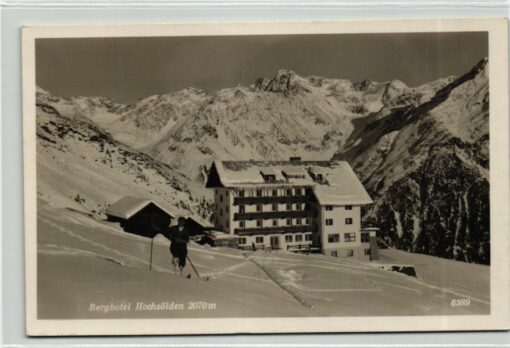 AK Postcard Ski, Berghotel Hochsölden Österreich Wintersport Skiing