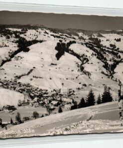 AK Postcard Ski, Skidorf Saalbach Wintersport Skiing