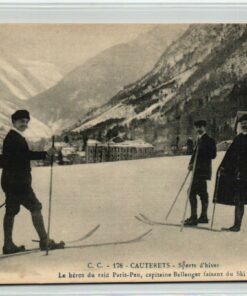 AK Postcard Ski, Cauterets Sport hiver capitaine Bellenger Skiing