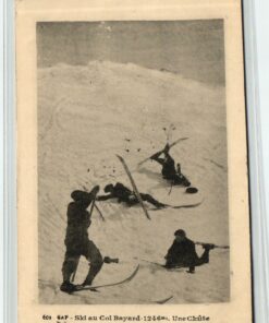 AK Postcard Ski, Col Bayard GAP Alpes Skiing