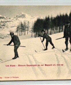 AK Postcard Ski, Les Alpes Skieures Bayard 1905 Hiver Sport Skiing