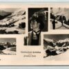 AK Postcard Ski, Hintertux Zillertal Tirol Thermalbad Langersbach 1950 Skiing