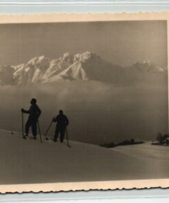 AK Postcard Ski, Schneeschuh Wandern Defner Igls Innsbruck Tirol Skiing