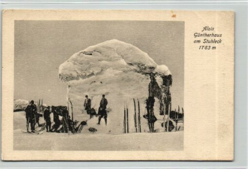 AK Postcard Ski, Alois Güntherhaus Stuhleck Schutzhaus Skiing