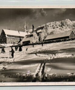 AK Postcard Ski, Kloster Kreuzberg Rhön Schilaufen 1930 Skiing