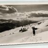 AK Postcard Ski, Skihaus Hochwang Schweiz St. Peter Skiing