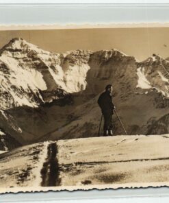AK Postcard Ski, Braunwald Hausstock Schifahrer Skiing