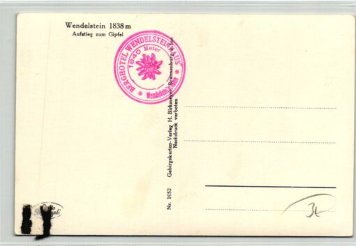 AK Postcard Ski, Wendelstein Kircherl Aufstieg Gipfel Wendelsteinhaus Skiing – Bild 2
