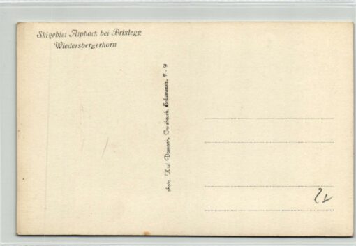 AK Postcard Ski, Skigebiet Alpbach Brixlegg Widersbergerhorn Schilaufen Skiing – Bild 2