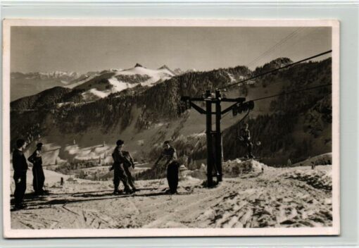 AK Postcard Ski, Skilift Rosengasse Sudelfeld Bayrischzell Skiing