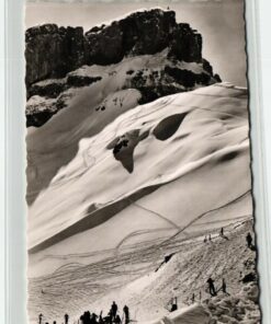 AK Postcard Ski, Kleinwalsertaler Berge Hahnenköpfle Hoch ifen Skiing