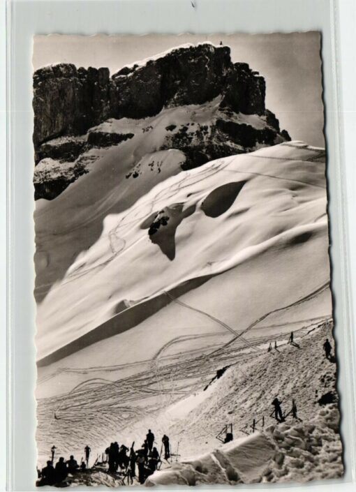 AK Postcard Ski, Kleinwalsertaler Berge Hahnenköpfle Hoch ifen Skiing