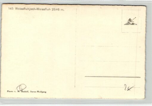 AK Postcard Ski, Weissfluhjoch Weissfluh Davos Schilaufen Skiing – Bild 2