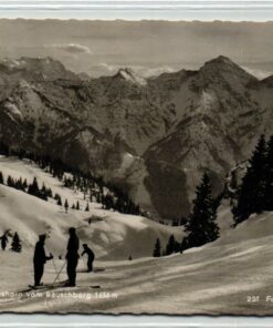 AK Postcard Ski, Ruhpolding Sonntagshorn vom Rauschberg Skiing
