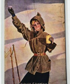 AK Postcard Ski, Heinrich Schwaiger München Sommer- Wintersport Werbekarte Skiing