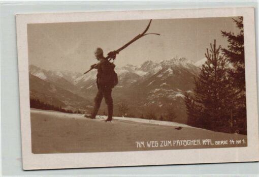 AK Postcard Ski, Patscher Kofel Innsbruck Tirol Schilaufen Skiing