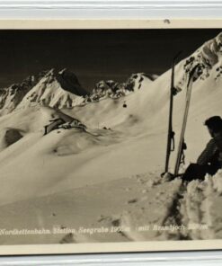 AK Postcard Ski, Innsbrucker Nordkettenbahn Seegrube Brandjoch Skiing