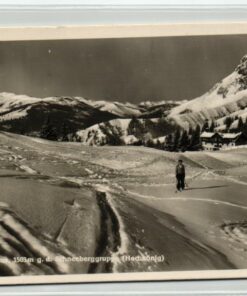 AK Postcard Ski, Arturhaus Schneeberggruppe Hochkönig 1941 Skiing