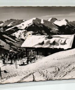 AK Postcard Ski, Saalbach Österreich Skihütte  Skiing