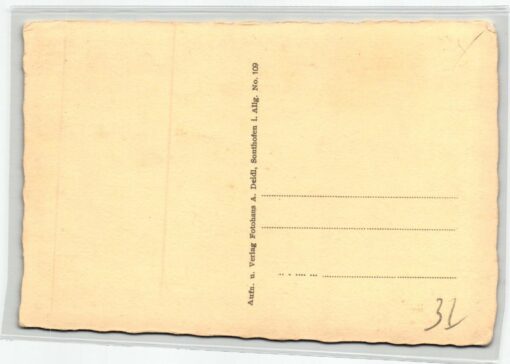 AK Postcard Ski, Blick Olga Egg Sonthofen Allgäu Skiing – Bild 2