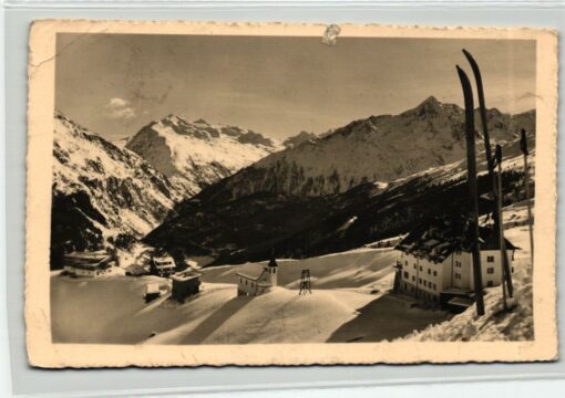 AK Postcard Ski, Skidorf Hochsölden Tirol Ötztal Skiing