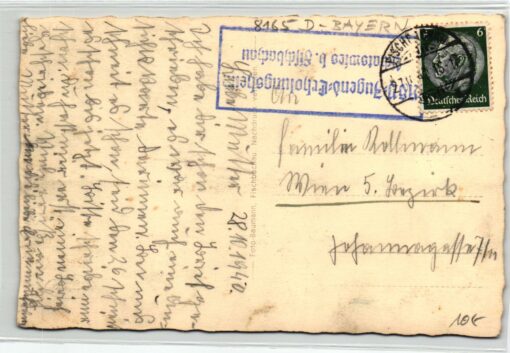 AK Postcard Ski, Achatzwiesen Fischbachau 1940 Skiing – Bild 2