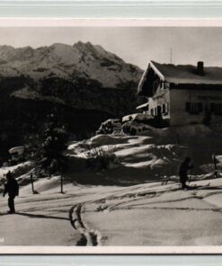 AK Postcard Ski, Partnachalm Garmisch Partenkirchen Olympiaort Skiing